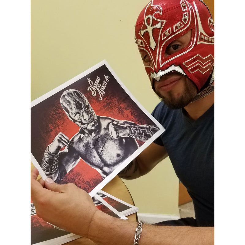Dragon Azteca Jr Autographed Photo