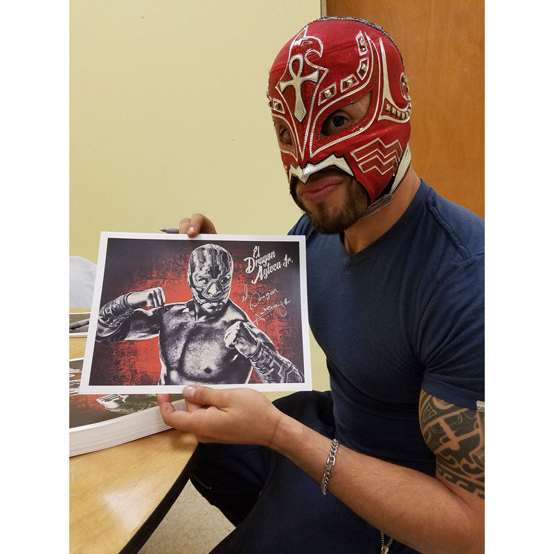 Dragon Azteca Jr Autographed Photo