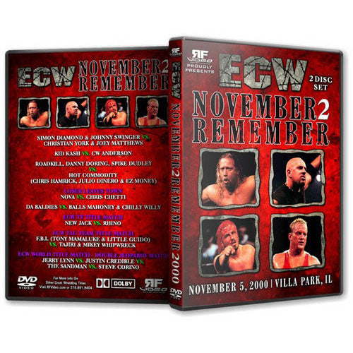 ECW November 2 Remember 2000 DVD-R Set