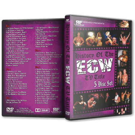 History of the ECW TV Title 5 DVD-R Set