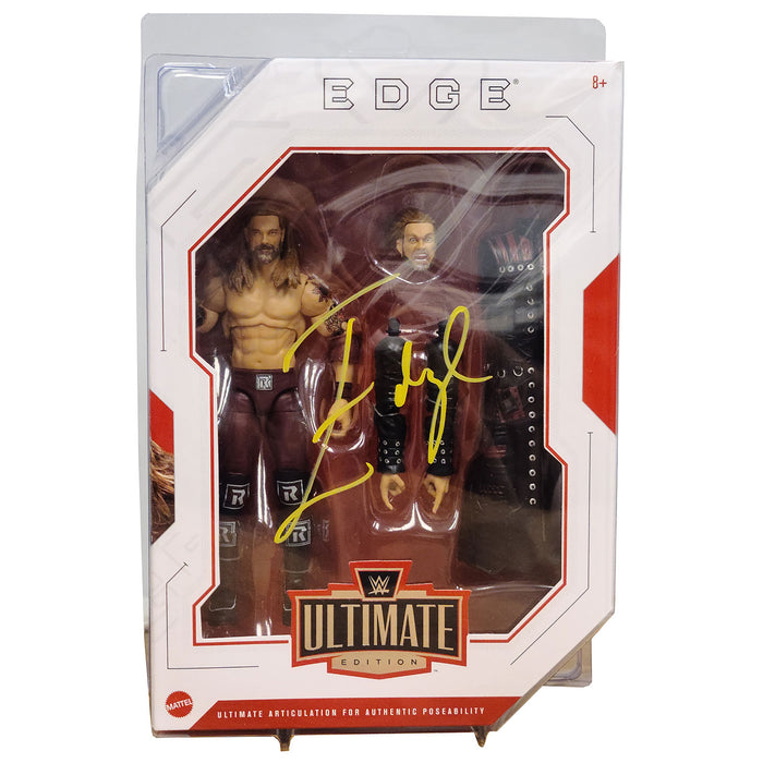 Edge Mattel WWE Ultimate Figure with Protector Case - AUTOGRAPHED
