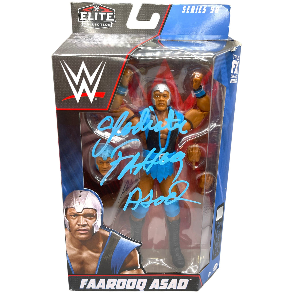 Faarooq Asad Series 98 WWE Elite Figure - Autographed — Highspots.com