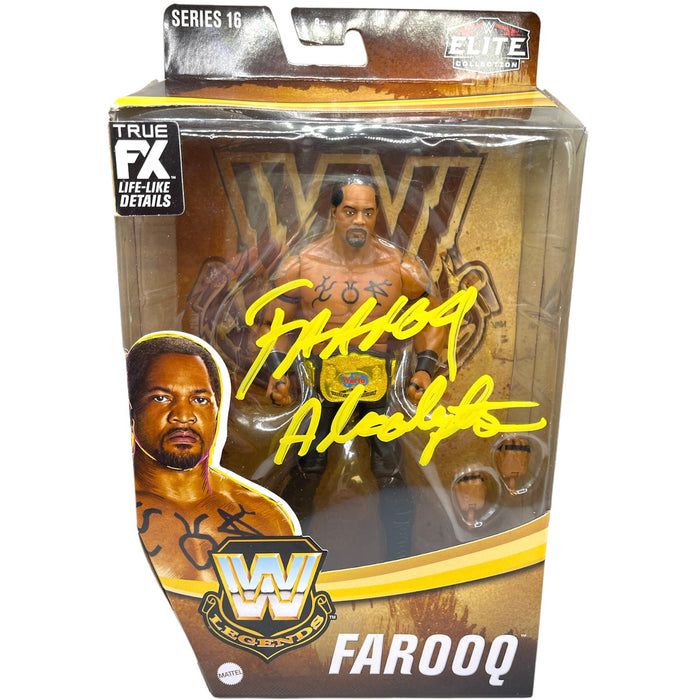 Farooq Series 16  WWE Elite Figure - Autographed