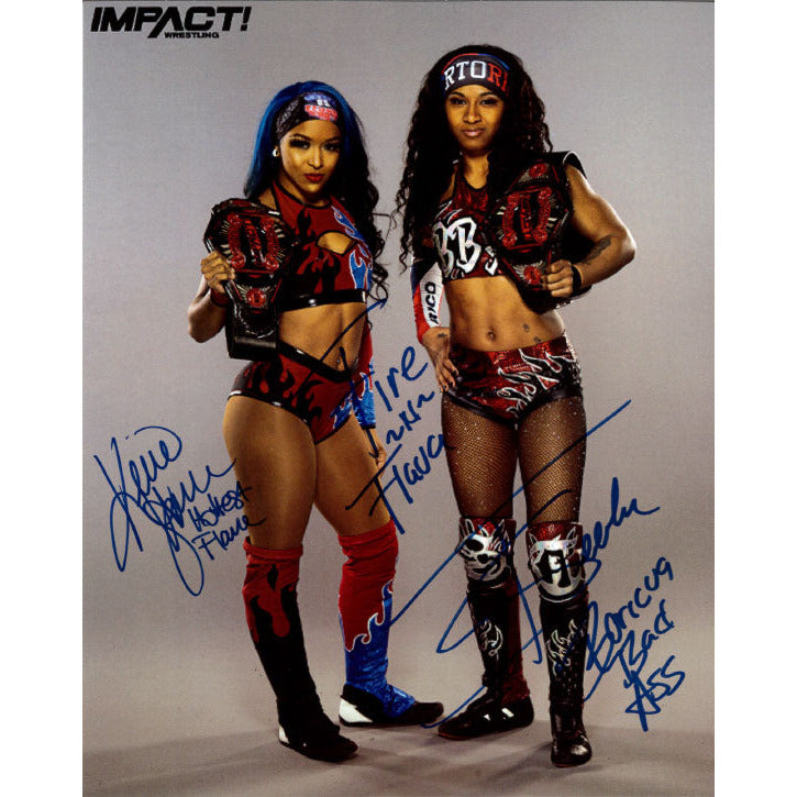 Fire 'N Flava Promo - DUAL AUTOGRAPHED
