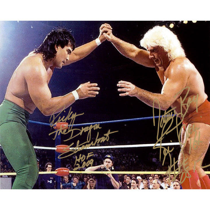 Ric Flair vs Ricky Steamboat Promo - AUTOGRAPHED
