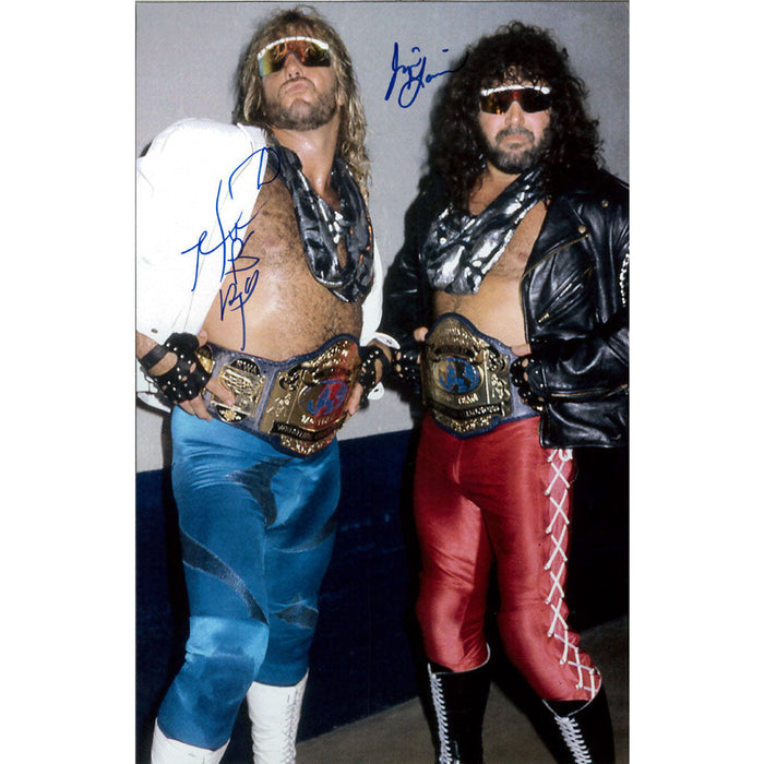 Freebirds Jimmy Garvin and Michael Hayes 11x17 Poster - DUAL AUTOGRAPHED