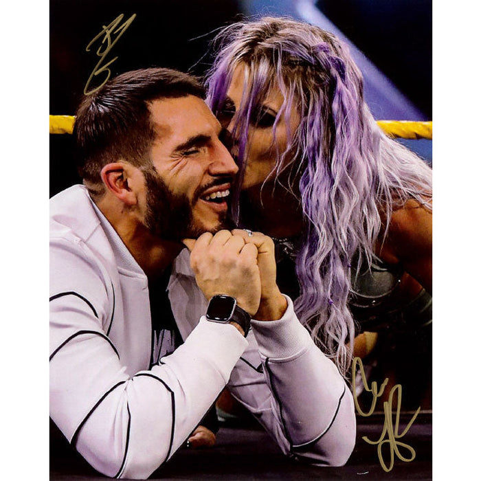 Johnny Gargano and Candice LeRae Promo - AUTOGRAPHED