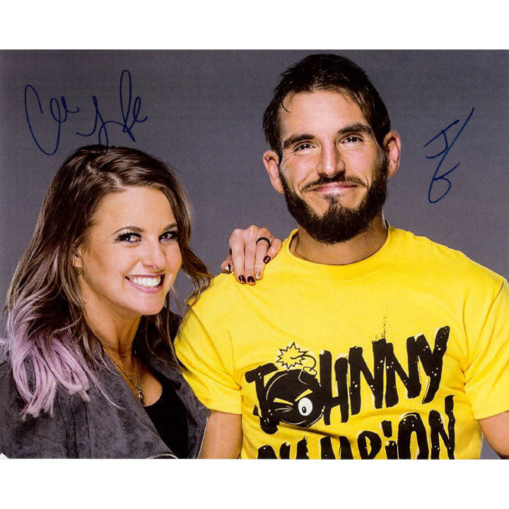 Johnny Gargano and Candice LeRae Promo - AUTOGRAPHED