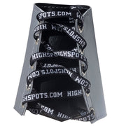 Silver Lace-Up 5-inch Gauntlets