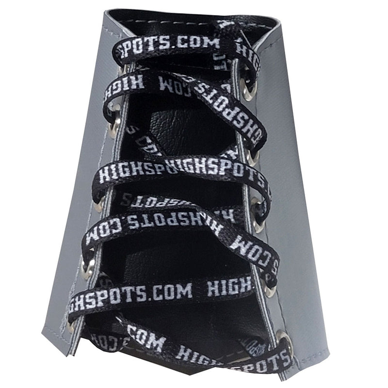 Silver Lace-Up 5-inch Gauntlets
