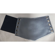 Silver Lace-Up 5-inch Gauntlets
