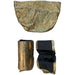 Gold Hologram Cracked Ice Trunks and Kneepads Set