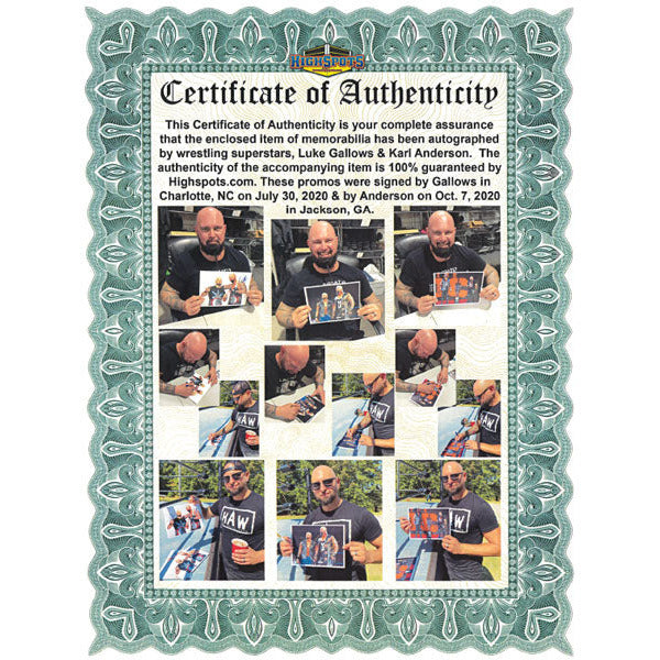 Good Brothers Trophy Entrance 8.5 x 11 Promo - DUAL AUTOGRAPHED