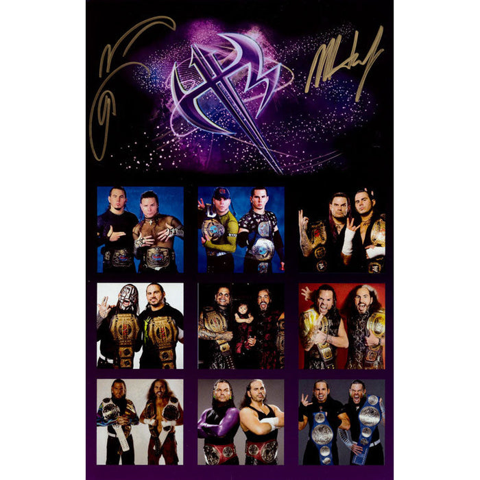 Hardy Boyz Tag Team 11 x 17 Poster - DUAL AUTOGRAPHED