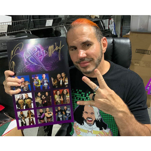 Hardy Boyz Tag Team 11 x 17 Poster - DUAL AUTOGRAPHED