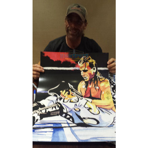 Shawn Michaels 18x24 AUTOGRAPHED Print