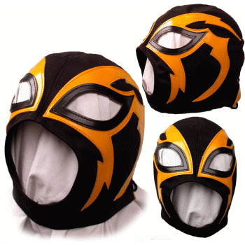 Shocker Commercial Mask - Black and Yellow Adult