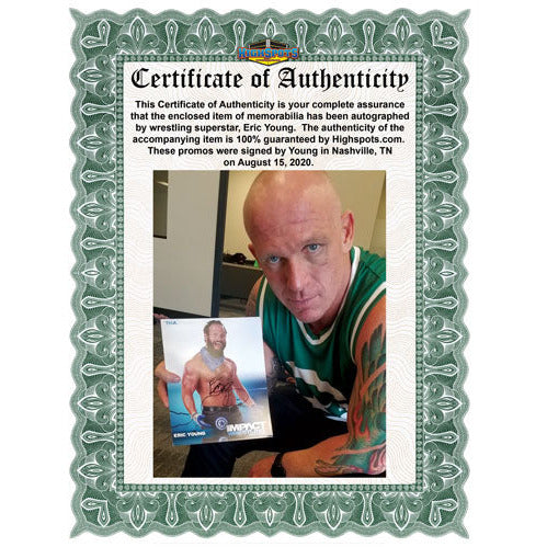 Eric Young IMPACT Promo - AUTOGRAPHED