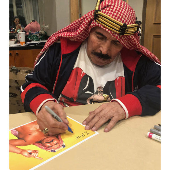 Iron Sheik Promo - AUTOGRAPHED