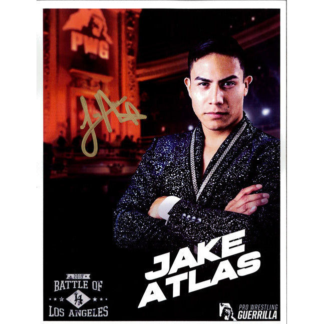 Jake Atlas PWG BOLA 2019 Promo - AUTOGRAPHED