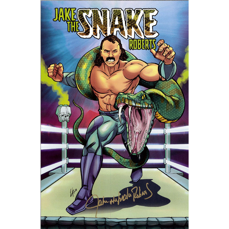 Jake Roberts 11x17 Art Print - AUTOGRAPHED