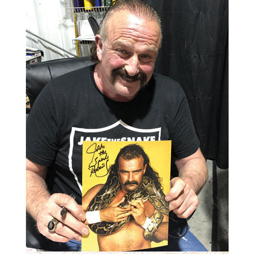 Jake Roberts Promo - AUTOGRAPHED