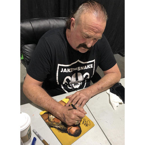 Jake Roberts Promo - AUTOGRAPHED