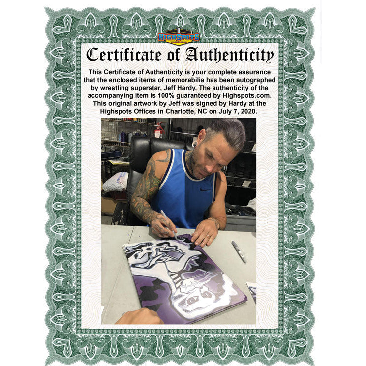Jeff Hardy 11x14 Original Artwork Poster - AUTOGRAPHED