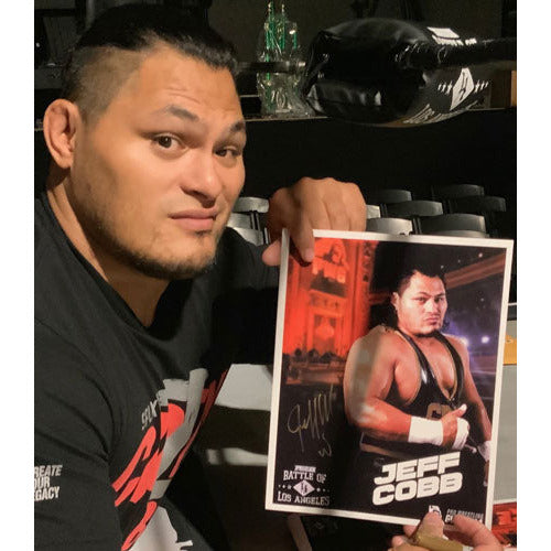 Jeff Cobb PWG BOLA 2019 Promo - AUTOGRAPHED