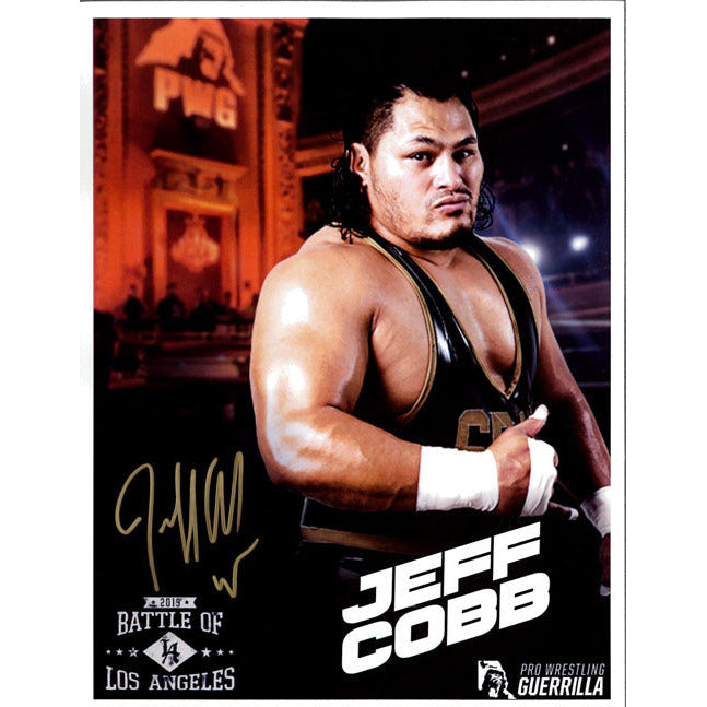 Jeff Cobb PWG BOLA 2019 Promo - AUTOGRAPHED