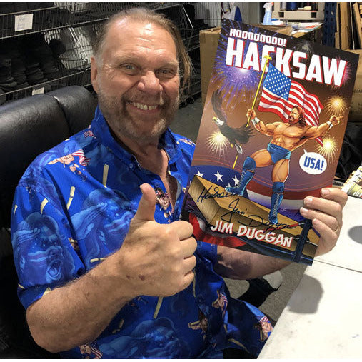 Hacksaw Jim Duggan 11x17 Comic Print - AUTOGRAPHED