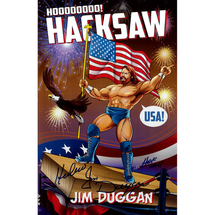 Hacksaw Jim Duggan 11x17 Comic Print - AUTOGRAPHED