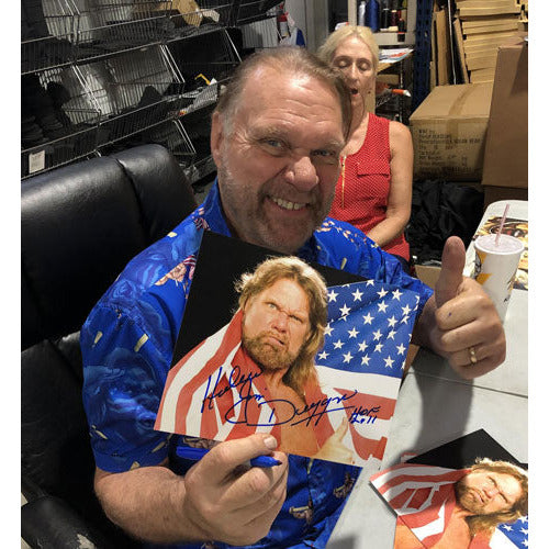 Hacksaw Jim Duggan Promo - AUTOGRAPHED