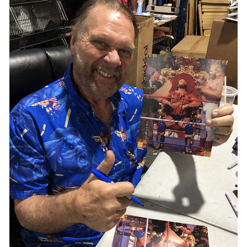 Hacksaw Jim Duggan Promo - AUTOGRAPHED
