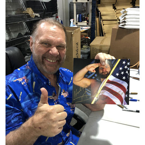 Hacksaw Jim Duggan Promo - AUTOGRAPHED