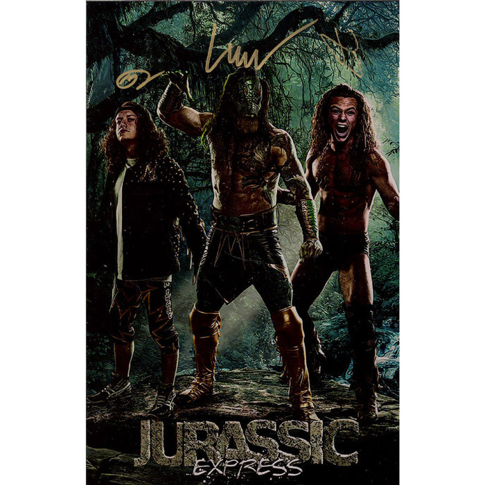 Jurassic Express 11 x 17 Poster - TRIPLE AUTOGRAPHED