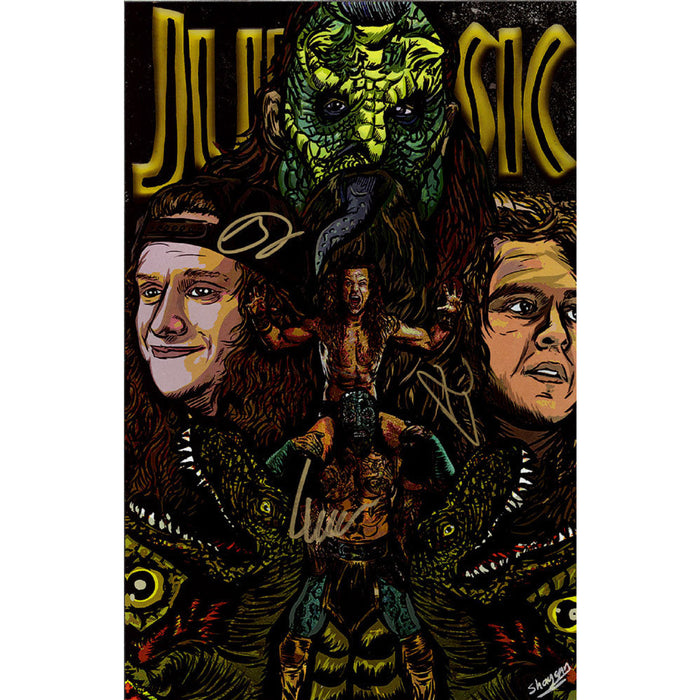 Jurassic Express Nuclear Heat 11 x 17 Poster - TRIPLE AUTOGRAPHED