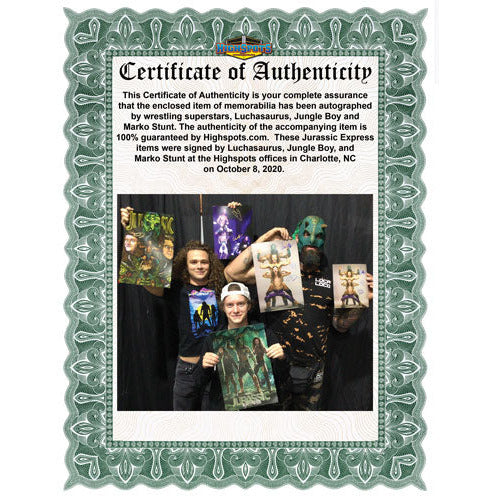 Jurassic Express 11 x 17 Poster - TRIPLE AUTOGRAPHED