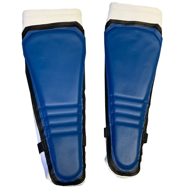 Blue Natural with Black Natural Outline on White Kickpads