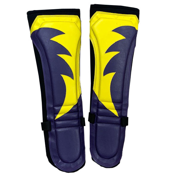 Purple w/Natural Yellow on Black - Austin Aries Style Kickpads