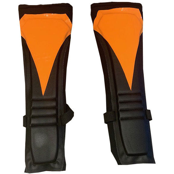 Orange Patent on Black Natural on Black Kickpads