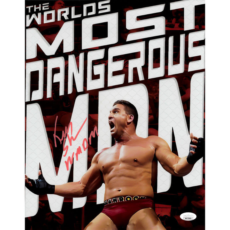 Ken Shamrock Metallic 11 x 14 - JSA AUTOGRAPHED