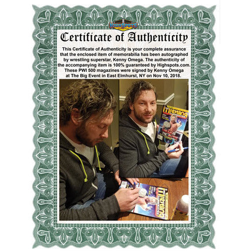 Kenny Omega PWI 500 - AUTOGRAPHED