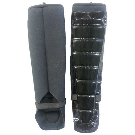 Black Patent Vinyl on black ribbed kickpads