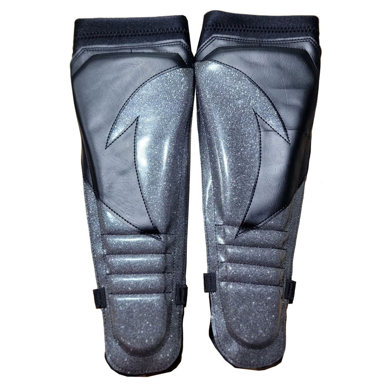 Black Natural Design on Gray Sparkle on Black Kickpads