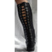 Black Natural with Black Patent Outline on Lace-Up Black Kickpads