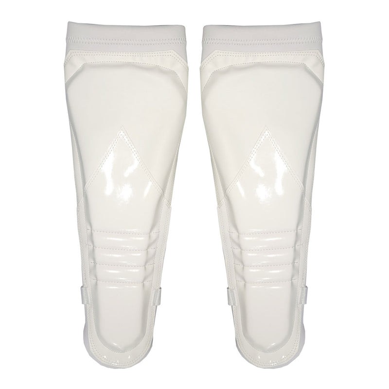 White Patent on Matte White on White Kickpads