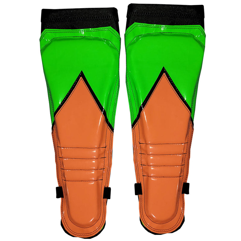 Neon Green Black Orange on Black Kickpads