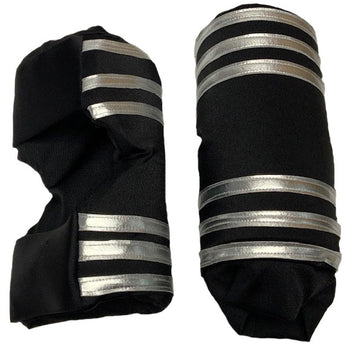 Generic Style Black with Silver Stripes Kneepads
