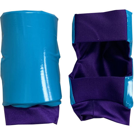 AMA Basic Turquoise Pleather Knee Pads